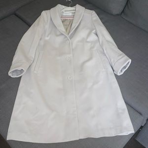 Calvin Klein Cashmere Wool Grey Trench Coat